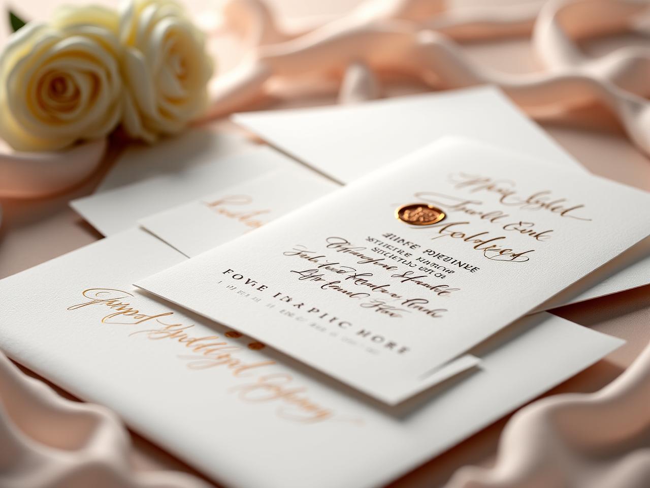 Papeterie de mariage calligraphiée haut de gamme