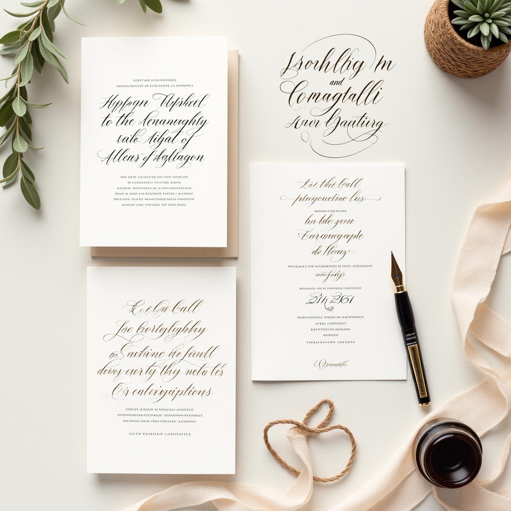 Créations calligraphiques sur-mesure et logos